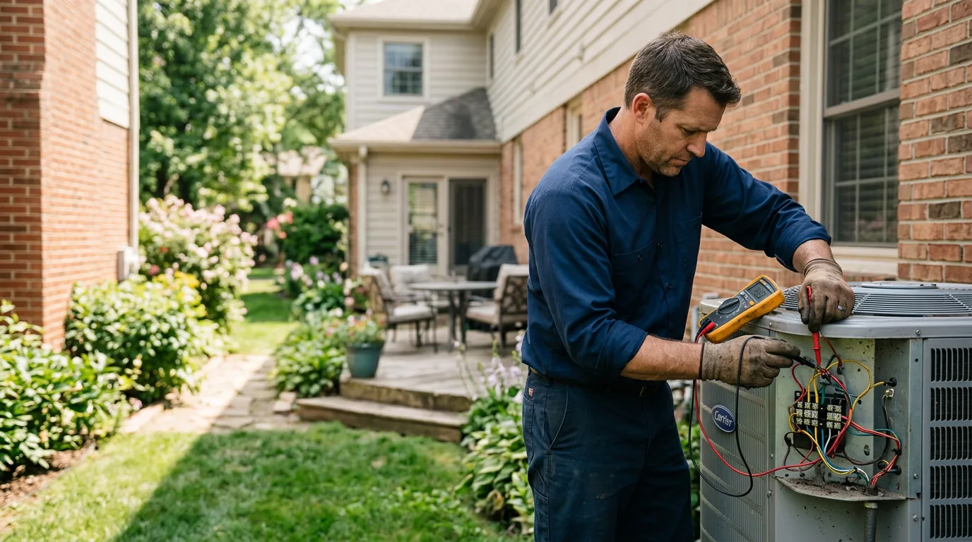 HVAC technician working near Curtis, WA